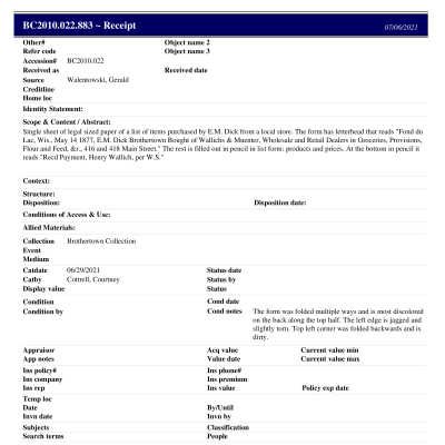 BC2010.022.883 PP: Past Perfect Summary from 2021