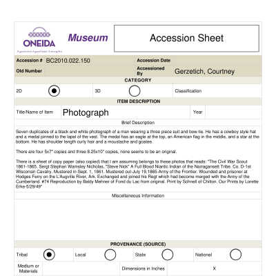 BC.2010.022.150.A-G Accession