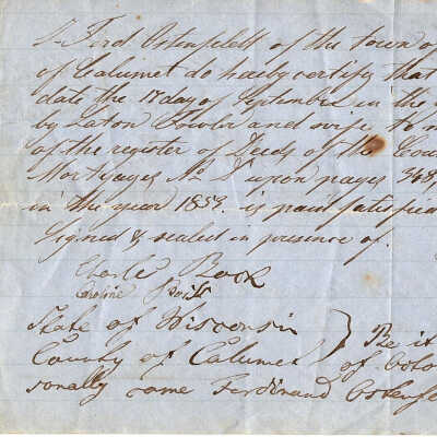 Ford Ostenfeldt to Laton Fowler and wife -- Oct 1855