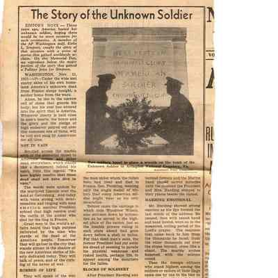 "The Story of the Unknown Soldier"