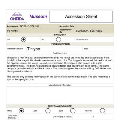 BC.2010.022.189 Accession