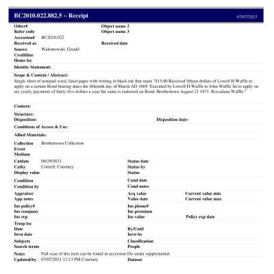 BC2010.022.882.5 PP: Past Perfect Summary from 2021