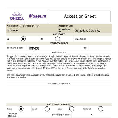 BC.2010.022.182 Accession