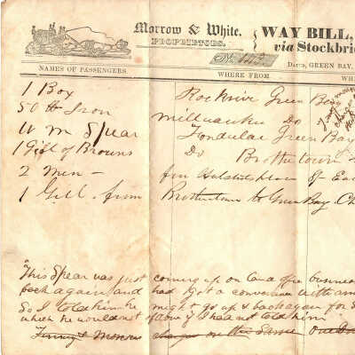 Way Bill Nov 22, 1847