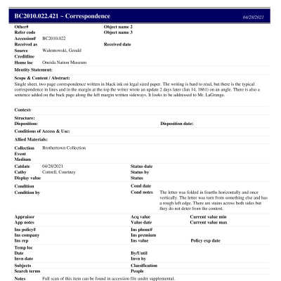 BC2010.022.421 PP: Past Perfect Summary from 2021