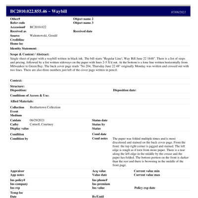 BC2010.022.855.46 PP: Past Perfect Summary from 2021