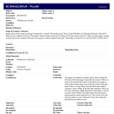 BC2010.022.855.56 PP: Past Perfect Summary from 2021