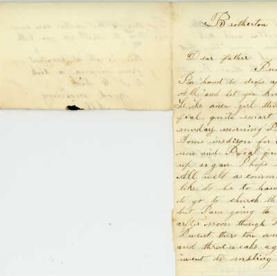 Correspondence to N. G. Dick from Minerva N. Dick -- Aug 1861