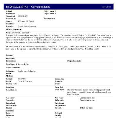 BC2010.022.607AB PP: Past Perfect Summary from 2021