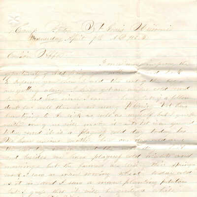 Correspondence to Abba Fowler from L. M. Johnson -- Apr 1862