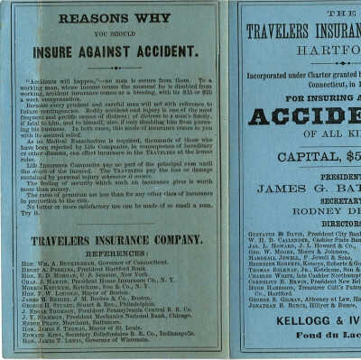 The Travelers Insurance Company, Hartford ad