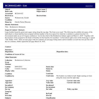 BC2010.022.683 PP: Past Perfect Summary from 2021