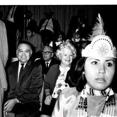 Robert Bennett in crowd