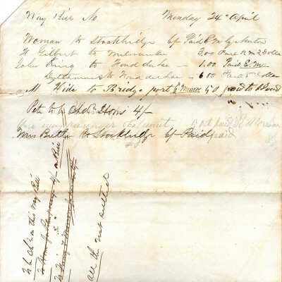 Way Bill April 24, 1848