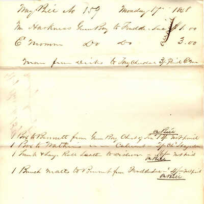 Way Bill Jan 17, 1848