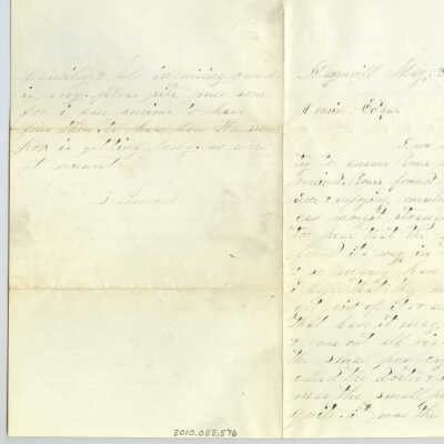 Correspondence to Edgar from J. Brushel -- May 1877