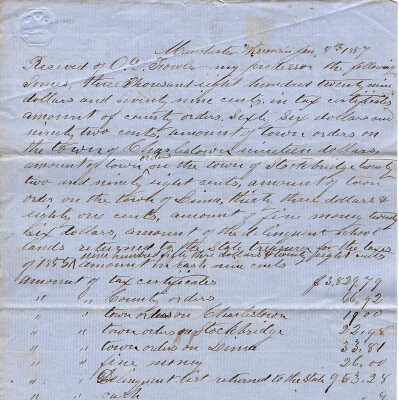 Lowell Waffle to John Waffle Deed -- July 1856