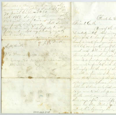 Correspondence to E.M. Dick from J.M. Dick -- Jun 1867