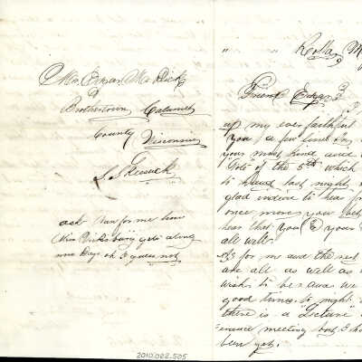 Correspondence to E. M. Dick from S. Skeesuck -- Jun 1864