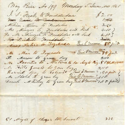 Way Bill June 5, 1848