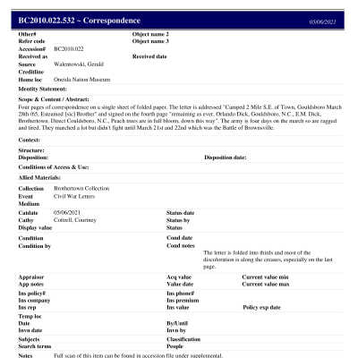 BC2010.022.532 PP: Past Perfect Summary from 2021