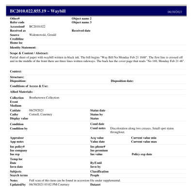 BC2010.022.855.19 PP: Past Perfect Summary from 2021