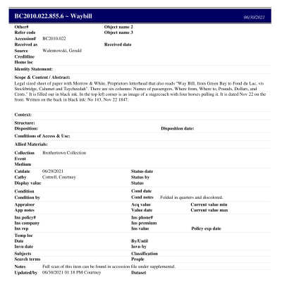BC2010.022.855.6 PP: Past Perfect Summary from 2021