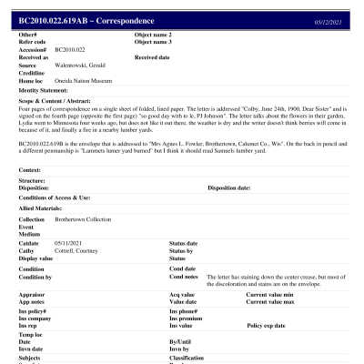 BC2010.022.619AB PP: Past Perfect Summary from 2021