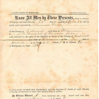 J. H. Haight to Alexander Fowler -- Sep 1874