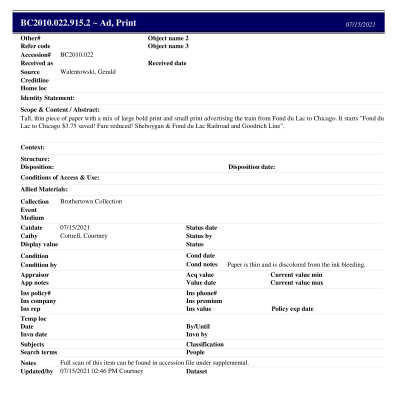 BC2010.022.915.2 PP: Past Perfect from 2021