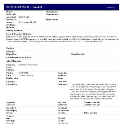 BC2010.022.855.21 PP: Past Perfect Summary from 2021