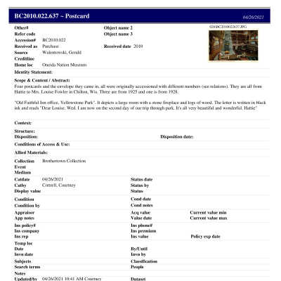 BC2010.022.637 PP: Past Perfect Summary from 2021