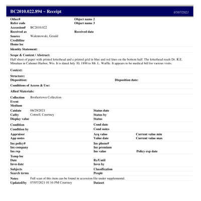 BC2010.022.894 PP: Past Perfect Summary from 2021