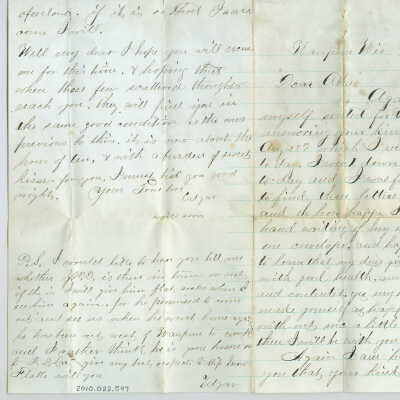 Correspondence to Abba from Edgar -- Sep 1867