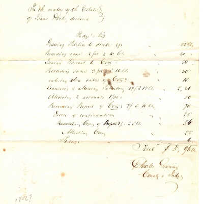 Estate of Isaac Dick
