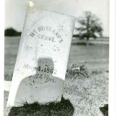 B.F. White Headstone
