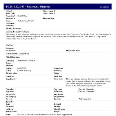 BC2010.022.880 PP: Past Perfect Summary from 2021