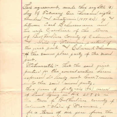 Waffle Correspondences -- Feb 8, 1899
