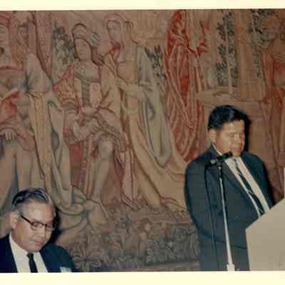Dr. B. Frank Belvin and James Wahpepah