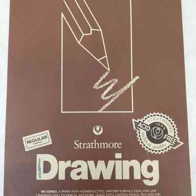 Drawing Tablet with Signed Drawings