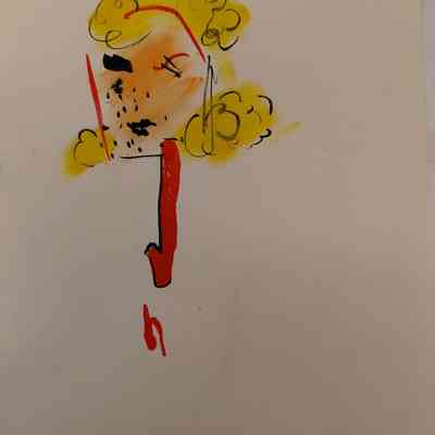 Untitled - 1971 (sketch of blond girl)