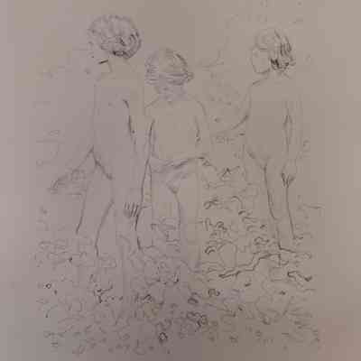 Untitled (life study - 3 girls)