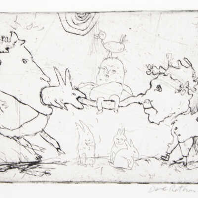 Untitled (2 men, a baby & some animals)