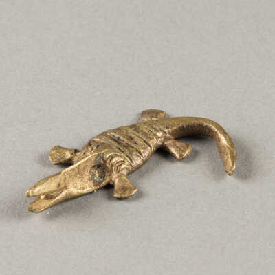 Gold Weight - Crocodile