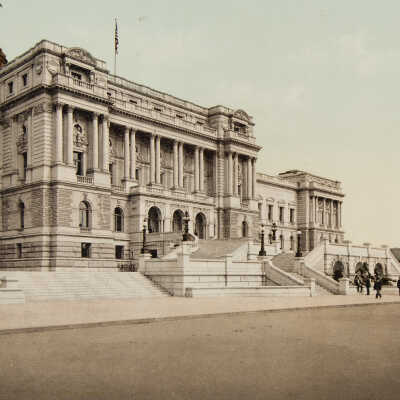 Washington D.C., Library of Congress, West Facade