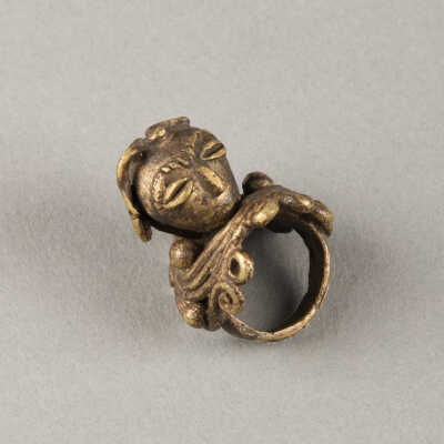 Ring - Janisform Head with Coiled Serpent