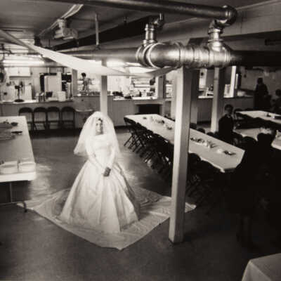 Bride in Cellar, Granite City, Illinois