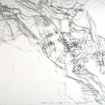 Saddle Bronc Study [Horse Facing Right]