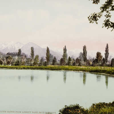 Wasatch from Liberty Park, Salt Lake City