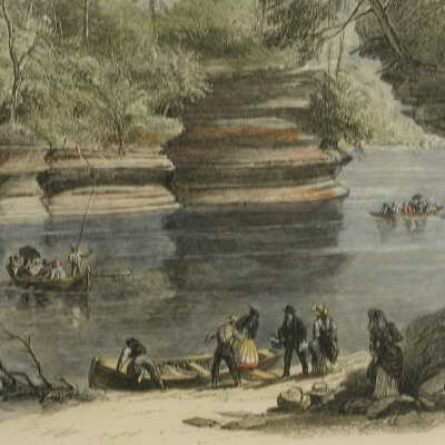 Steamboat Rock, Wisconsin River